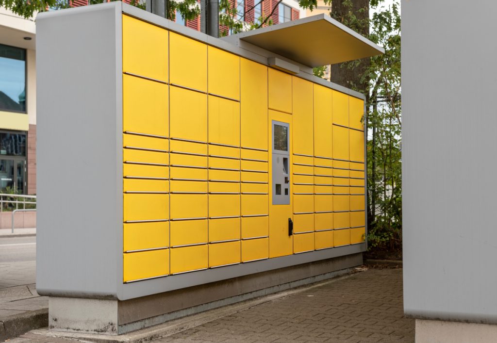 packstation zum versenden von paketen