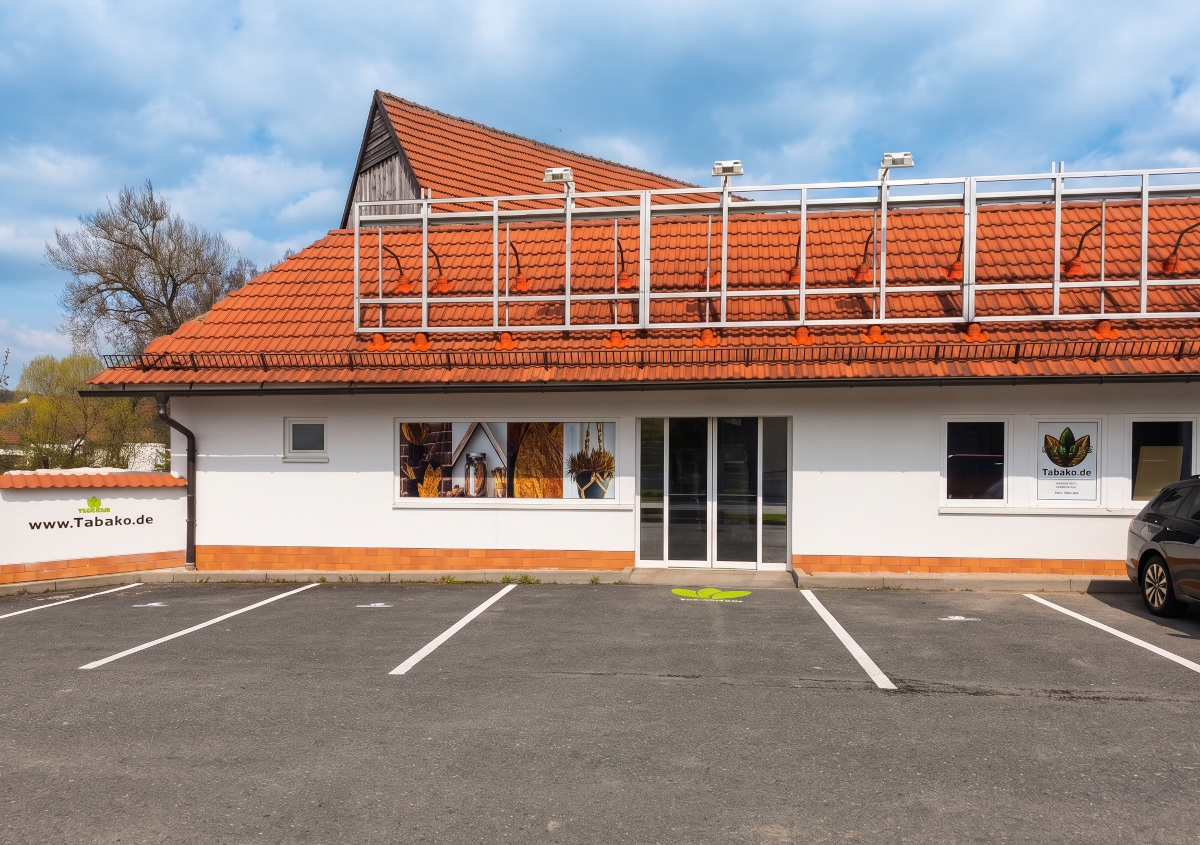 Eingang Tabako Onlineshop für Rohtabak / ganze Tabakblätter